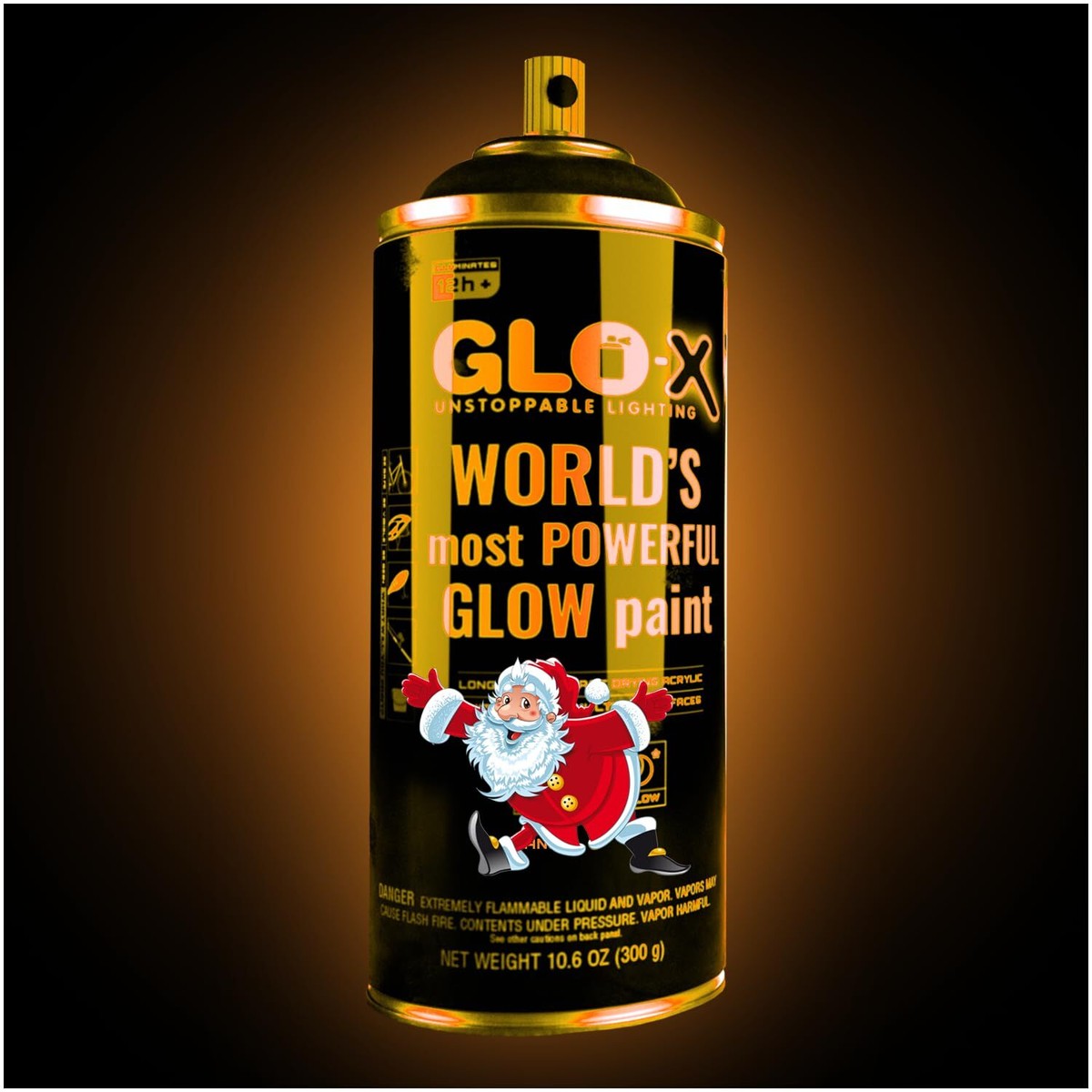 GLO-X Glow In The Dark Spray Paint oz Can) Spray Paint That
