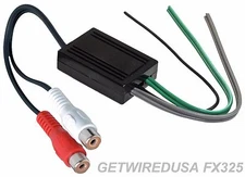 CAR AUDIO STEREO SPEAKER WIRE to RCA ADAPTER LINE OUT HIGH LEVEL LOW CONVERTER