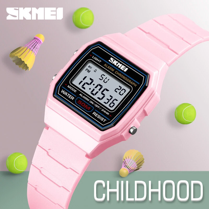 SKMEI Kids Sports Watch Waterproof Alarm Date Luminous Digital Wristwatch Au! - image 4 of 4