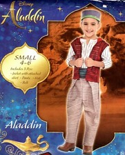 Disney Aladdin Halloween Costume Kids Small 4-6