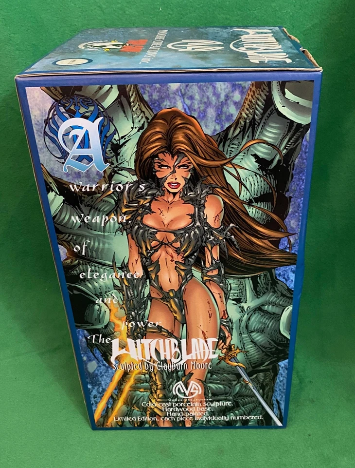Moore Creations Witchblade Cold Cast Porcelain Sculpture. - Image 3 of 4