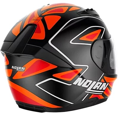 fake nolan helmets X-804 RS ULTRA CARBON REPLICA IANNONE Rosso / Arancione / Giallo 6 Helmet Integral Motorcycle Helmet Nolan N60-6
