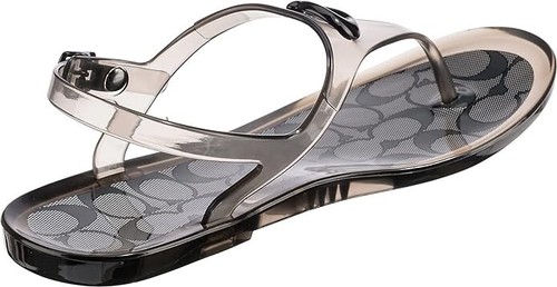 Coach Natalee Clear Jelly Flat Sandals, NEW, size 7 - Picture 6 of 6
