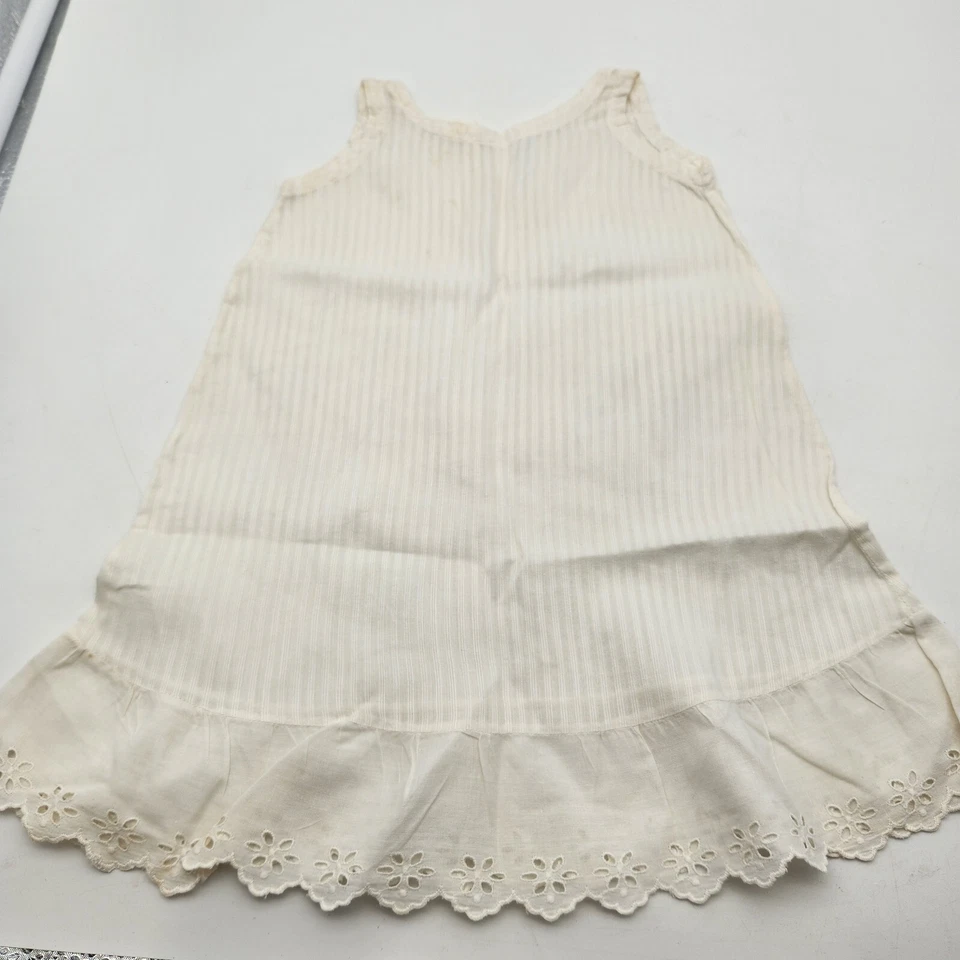 Lote de 3 vestidos sin mangas vintage de algodón ligero de los años 50 para bebé  Foto 4 de 4