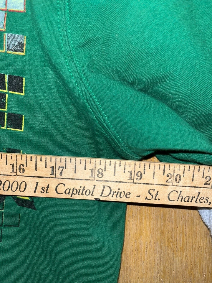 Camisa de manga larga Mossimo Supply Co para niños talla XL verde/blanco BMX Tour 1983 Foto 4 de 4