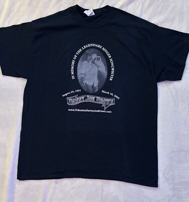 Danny Joe Brown Memorial Tshirt XL Molly Hatchet Singer Songwriter Rare