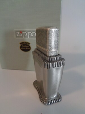 Zippo Feuerzeug Lady Barbara Antique Silver Plate, selten ohne Gravur