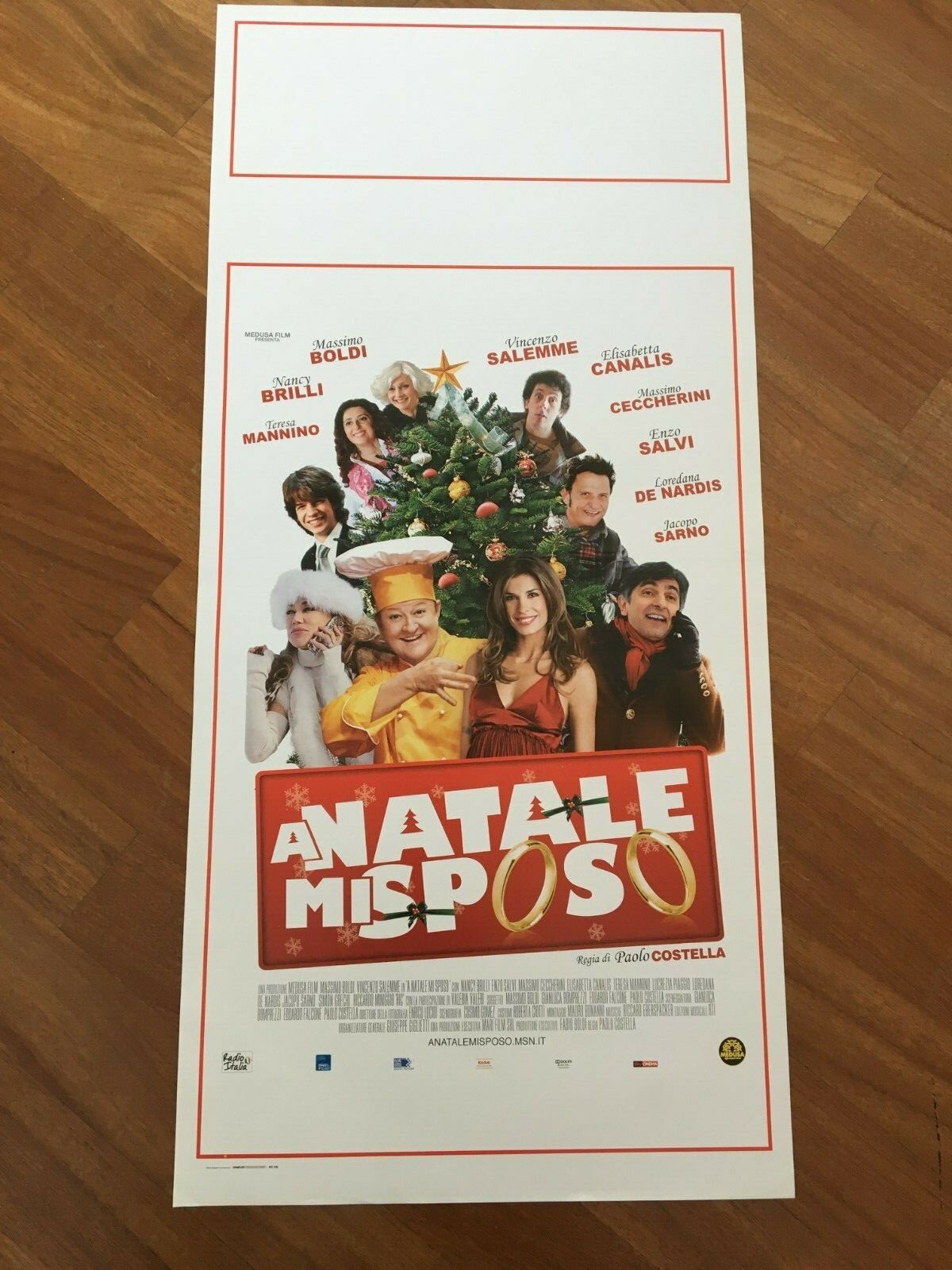 Locandina originale film A Natale mi sposo (2010) - Regia di Paolo Costella