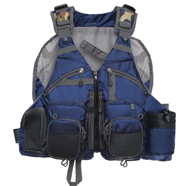 Fishing Vest backpack For Fly Fishing General Size Mesh Adjustable ...