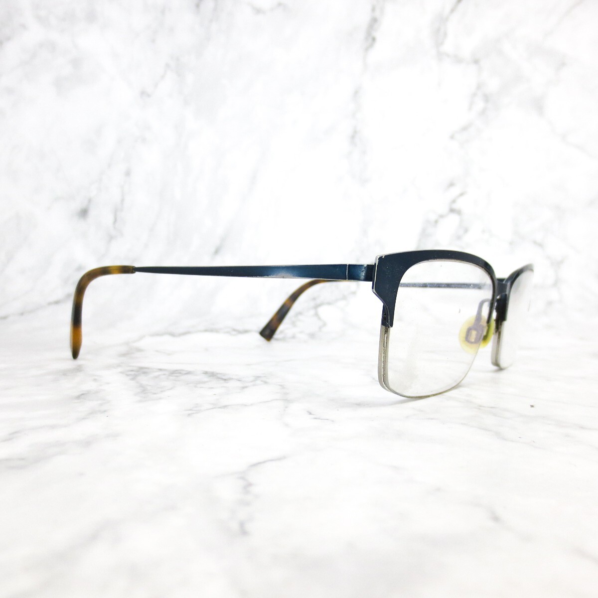 Warby Parker James W 2250 Eyeglasses Blue Square Frames 55-17-145