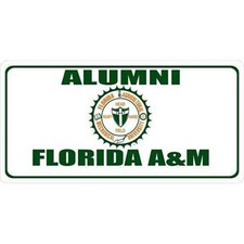 FLORIDA A&M ALUMNI PHOTO METAL LICENSE PLATE MADE IN USA