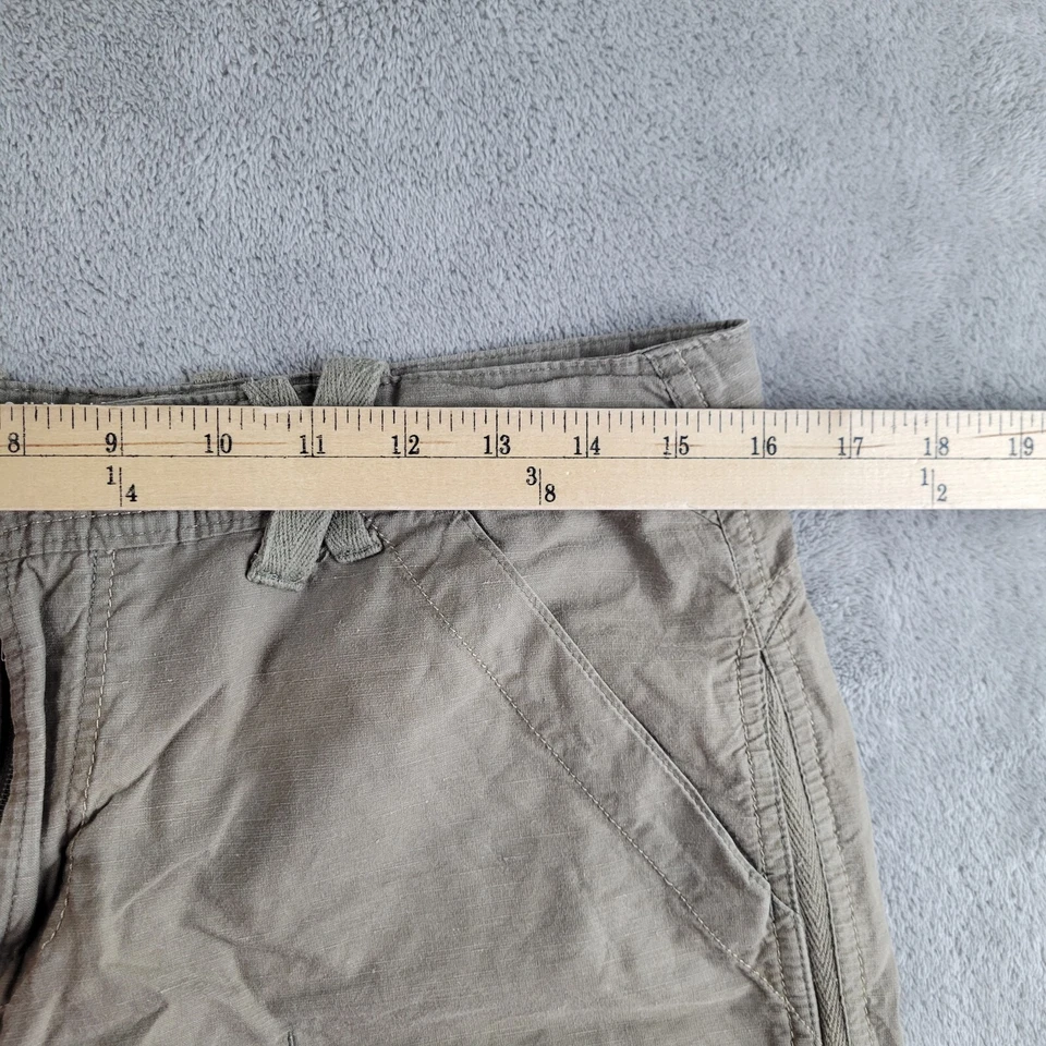 Pantalones cortos Mountain Hardwear para mujer 8 (30x4) verde oliva algodón orgánico mezcla de cáñamo Foto 3 de 4