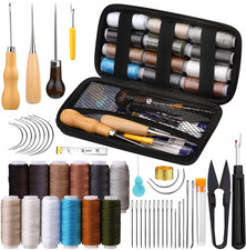 Leather Sewing Kit Upholstery Repair Kit 48Pcs Leather Stitching Kit with Awl