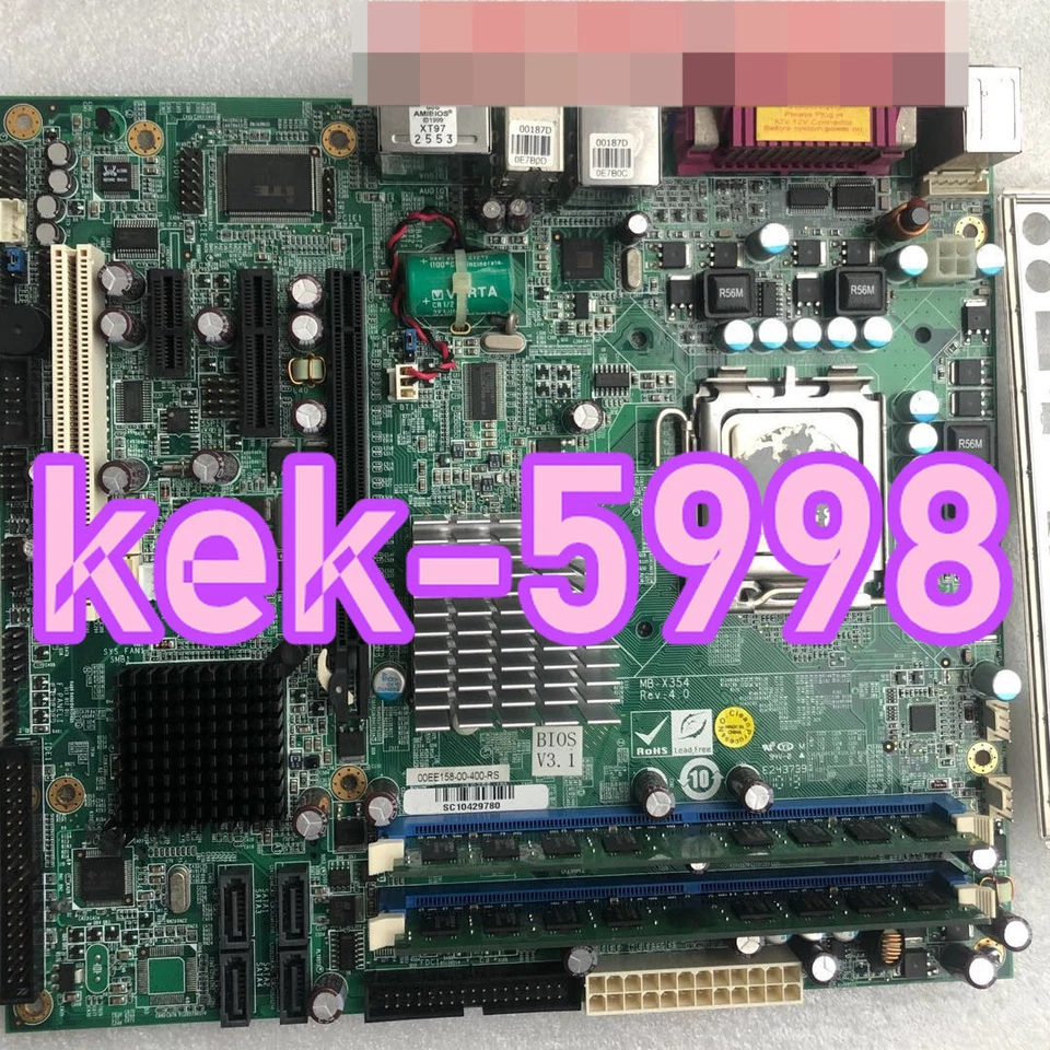 1PC Gebraucht IEI Industrial Motherboard MB-X354 REV.5.0 with CPU #CZ - Bild 1 von 1