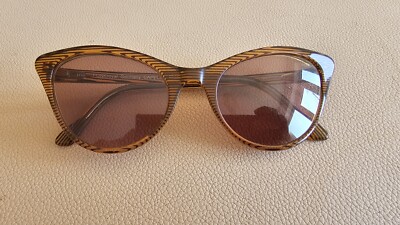 FUNKroyal braune Cat's Eye BRILLE / Brillengestell. CAPELLA.