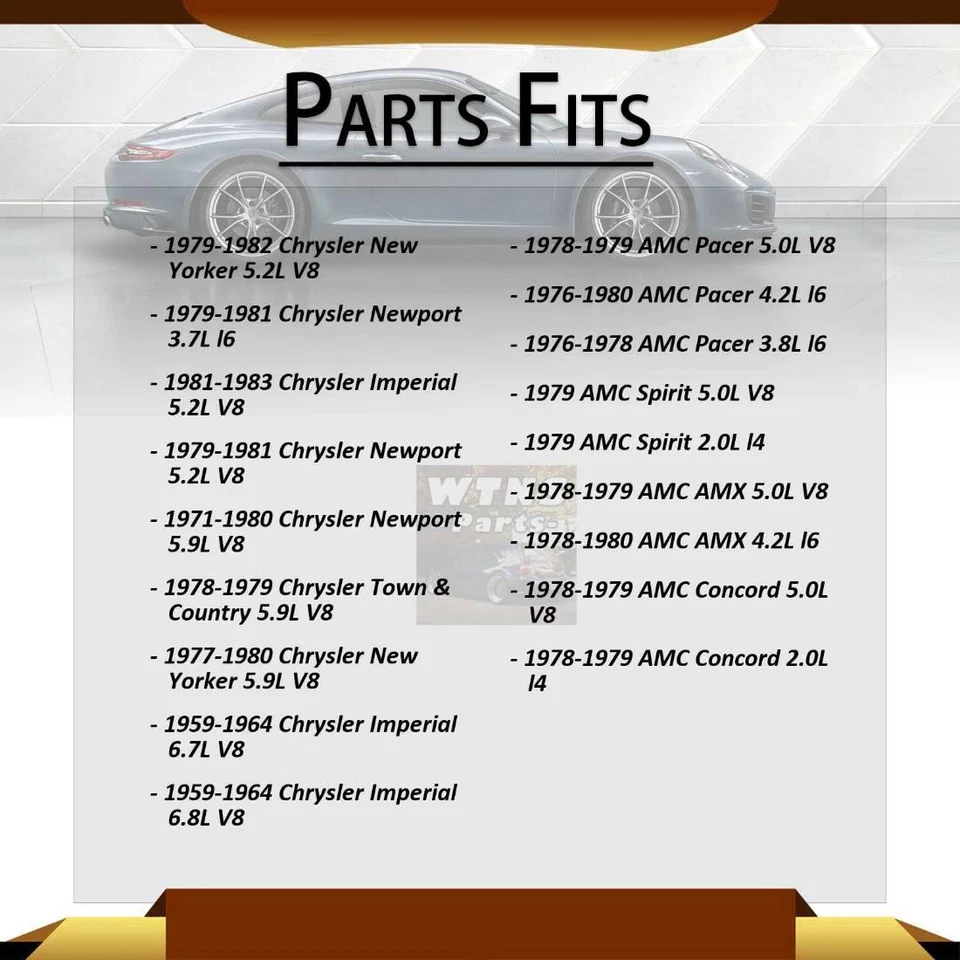 GMB U-Joints Rear Shaft All Joints 2x For Plymouth Valiant 5.2L 1968-1976 - Image 3 of 4