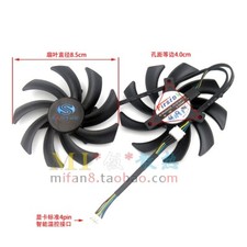 85mm Dual-X Fan FD7010H12S Fr Sapphire HD7870 7950 7970 270X 280X 290 Video Card