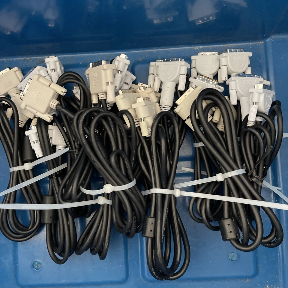 Lot 13 DVI-D Male to DVI-D Male Single Link Video Cable (6 ft ) DVI to DVI - Image 3 of 3