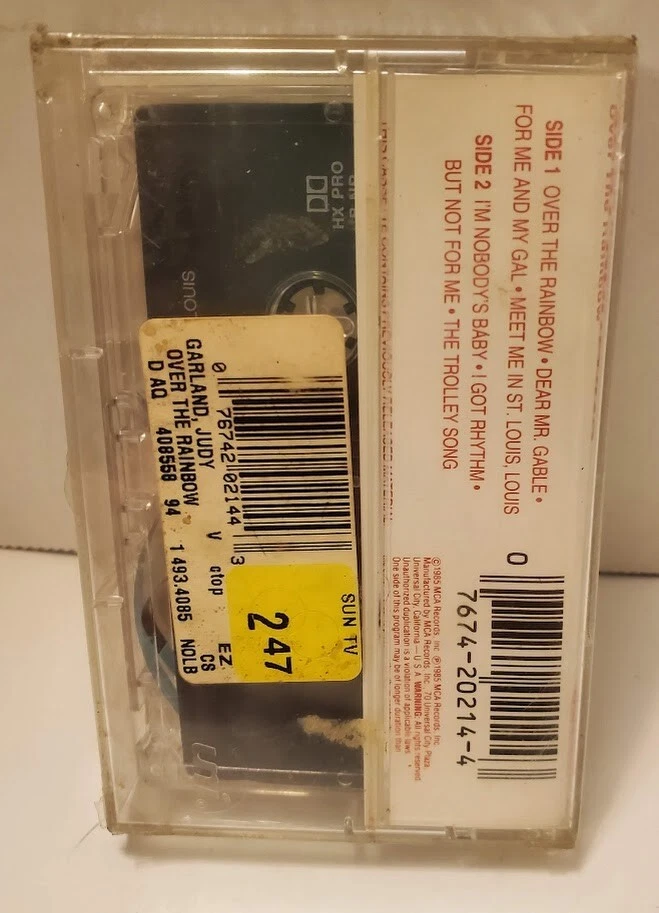 JUDY GARLAND - OVER THE RAINBOW Cassette -1985 Factory Sealed - Image 2 of 4