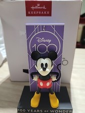 Disney Hallmark 100 Years Of Wonder Mickey Mouse Ornament Christmas Holiday