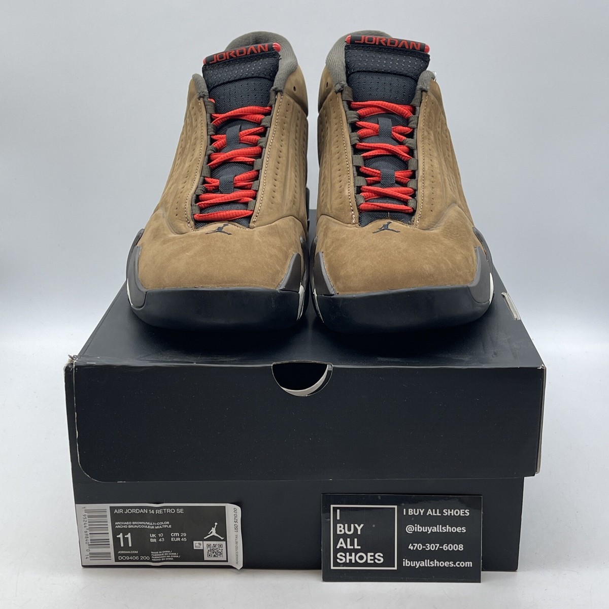 jordan retro 14 brown multi