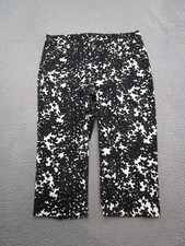 Riders by Lee Women's Black White Speckled Capri Jeans Women's Size 14M Stretch