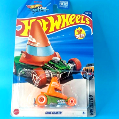 HOT WHEELS 2025 CONE SHAKER GREEN 148/250 HYW35 LETS RACE NETFLIX