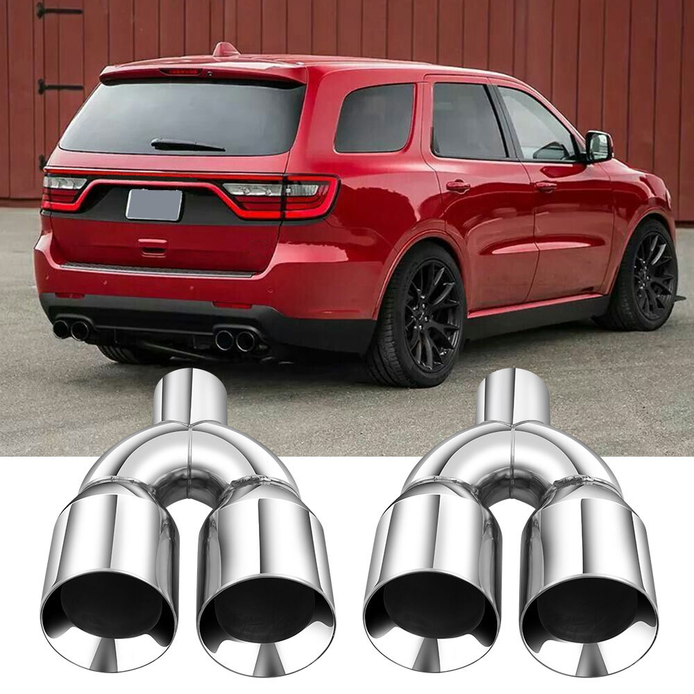 for Dodge Durango 1998-2025 2.5'' to 3.5'' Quad Exhaust Tips Dual