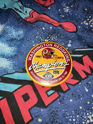 Vintage 1987 Windcraft Washington Redskins NFC Championship Button Pin ...
