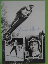 Autogrammkarte Thomas Abratis Autogramm DDR Skispringen
