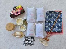 mini doll house kitchen items lot