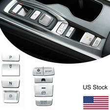 Silver Interior Gear Shift Box Panel Button Cover Trim For 2018-22 Honda Accord