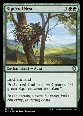 Squirrel Nest 0239 Non Foil Uncommon Bloomburrow Commander MTG Near Mint