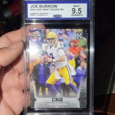 Leaf 2020 Draft Joe Burrow Rookie #01 LSU Tigers CGC 9.5 Football Card. rookie card picture