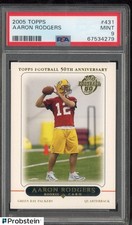 2005 Topps #431 Aaron Rodgers Green Bay Packers RC Rookie PSA 9 MINT