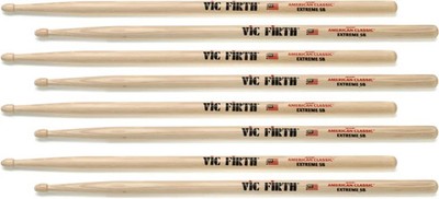 Vic Firth American Classic Drumsticks - Extreme 5B, 4 pairs