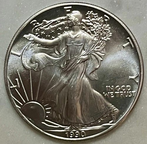 Better Date 1990 American Silver Eagle 1 Troy Oz .999 Fine Silver *059