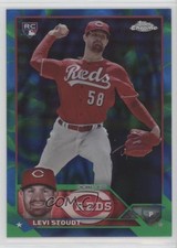 2023 Topps Chrome Update Blue & Green Lava Lamp Refractor /125 Levi Stoudt 14ll