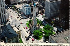 Chicago Illinois Water Tower from John Hancock Center Continental Postcard A910