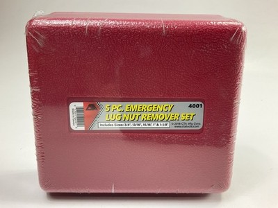 CTA 4001 - 5 Pc Emergency Lug Nut Remover Set, Sizes 3/4'' 3/16'' 15/16'' 1'' 1-1/8''