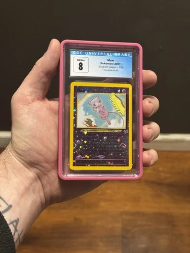 1999 Southern Islands Mew Reverse Holo Pokemon Card CGC 8