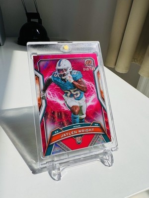 Jaylen Wright 2024 Topps Resurgence RC /199 Pink Refractor - Miami Dolphins