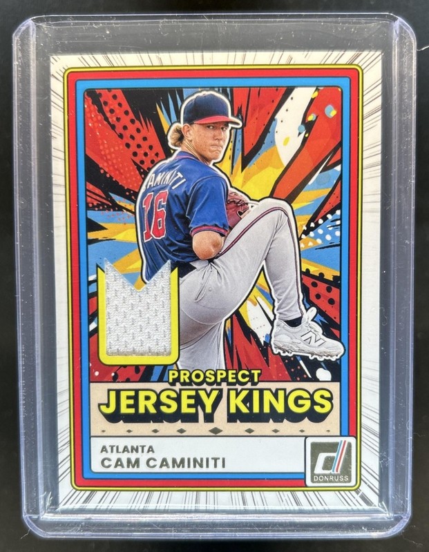 2026 Panini Donruss Cam Caminiti Prospect Jersey Kings #PJK-CC Braves