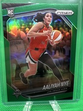 Aaliyah Nye 2025 Panini Prizm WNBA Green Prizm ROOKIE
