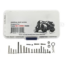 387 Pcs/Set Stainless Stelel Screws Set For Traxxas TRX-4 1/10 RC Car Crawler A