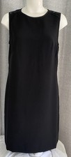 NWT Women’s Loft Little Black Sheath Dress Sleeveless Side Zip Lace Back Sz 8