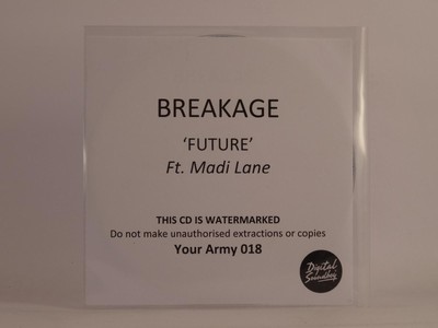BREAKAGE FT MADI LANE FUTURE (F17) 1 Track Promo CD Single including White Sleev