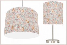 DITSY BUNNY FLORAL PINK  choose from Lamp Shade , Stick Lamp or Bundle Reusable