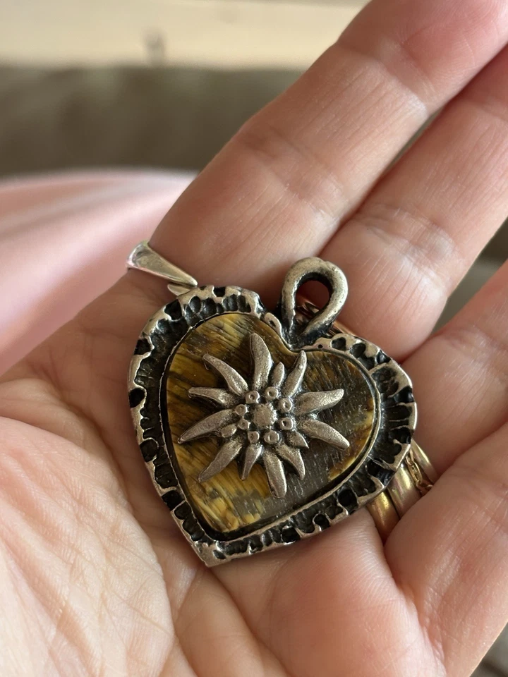 Ciondolo Ciondoli di Cuore Zama Lega In Argento Stella Alpina Cuori - Immagine 3 di 4