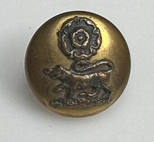York & Lancaster Regiment Officers Mess Button 15mm gaunt London